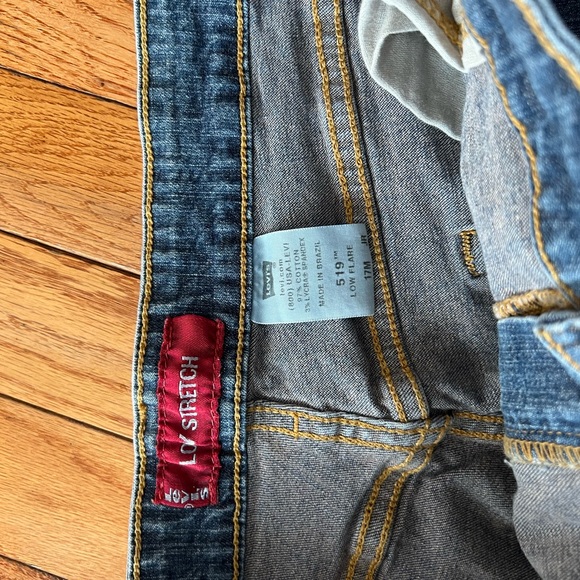 Levi’s 519 Vintage Low Stretch Flare Leg Jeans size 17M JR - Picture 9 of 14